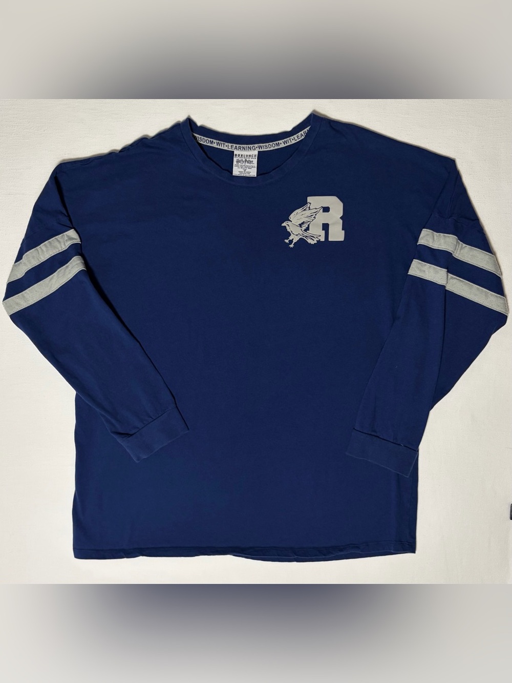 BoxLunch Harry Potter Ravenclaw Oversized Long Sleeve Tee Women's/Unisex 2X Good